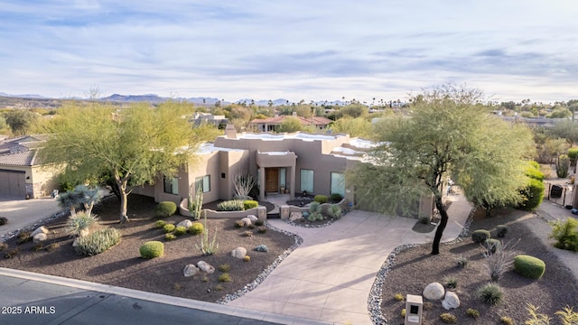 view of pueblo-style home