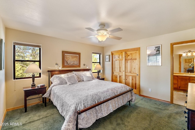 2761 Jaguar Cir, Overgaard, AZ 85933 - bedroom featuring carpet, multiple windows, and baseboards