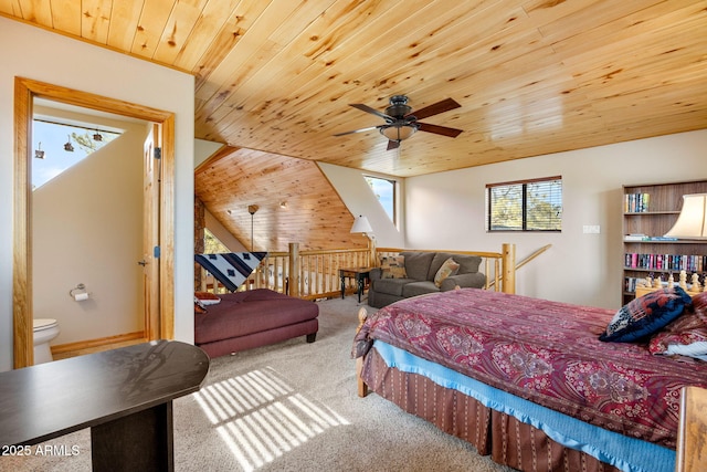 2761 Jaguar Cir, Overgaard, AZ 85933 - bedroom featuring carpet flooring, wood ceiling, and wooden walls
