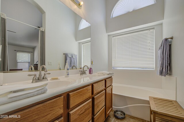 4369 E Coal St, San Tan Valley, AZ 85143 - bathroom with a bath and double vanity
