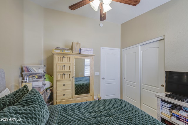 4369 E Coal St, San Tan Valley, AZ 85143 - bedroom with a ceiling fan and a closet