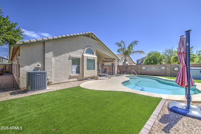 4369 E Coal St, San Tan Valley, AZ 85143 - view of pool with a fenced backyard and a patio
