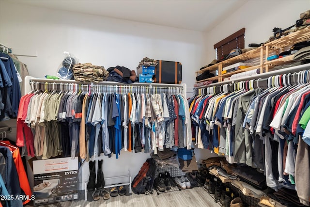 10702 E Sheffield Dr, Mesa, AZ 85212 - walk in closet featuring hardwood / wood-style flooring