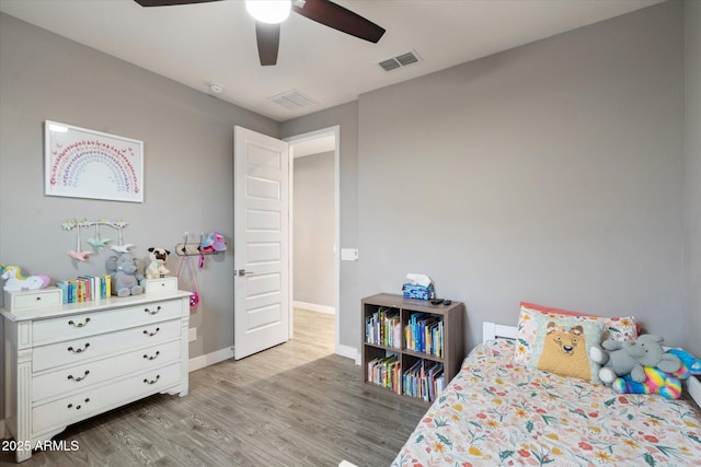 10702 E Sheffield Dr, Mesa, AZ 85212 - bedroom with hardwood / wood-style floors and ceiling fan