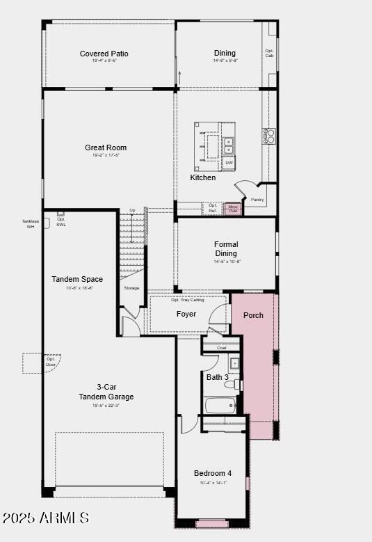 25127 N 75th Ln, Peoria, AZ 85383 - view of floor plan / room layout