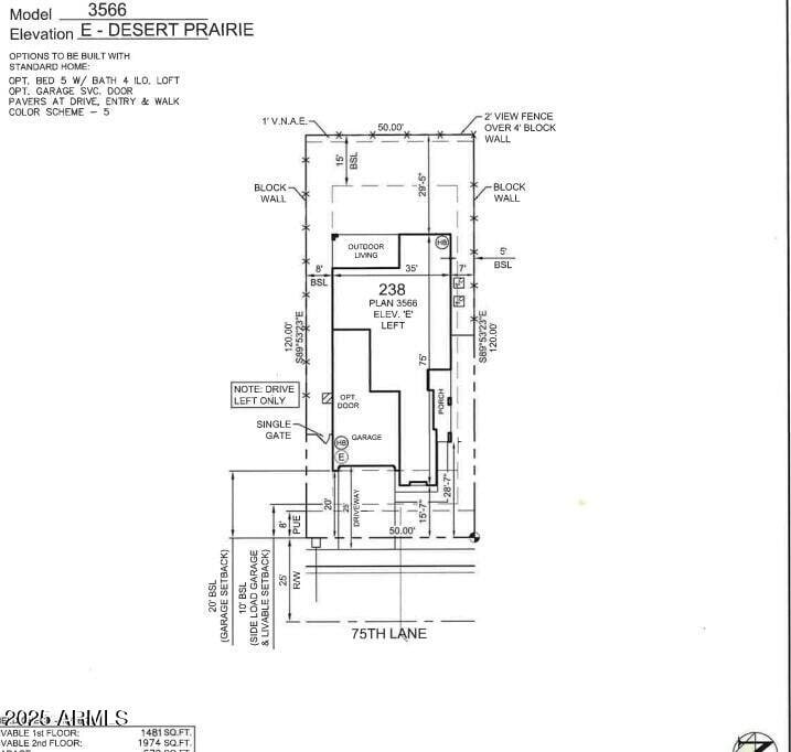 25127 N 75th Ln, Peoria, AZ 85383 - view of floor plan / room layout
