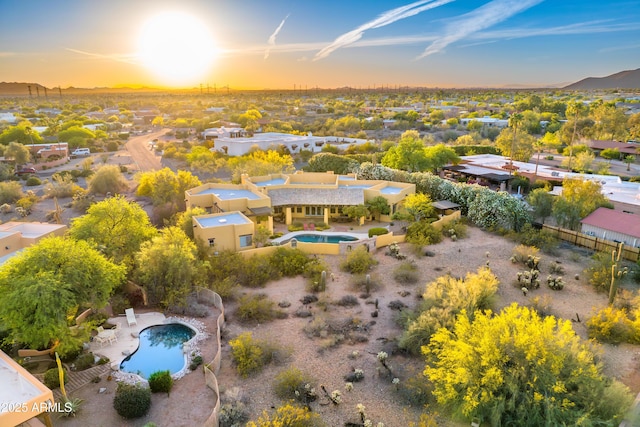 9415 N 124th St, Scottsdale, AZ 85259 - aerial view of residential area featuring a pool