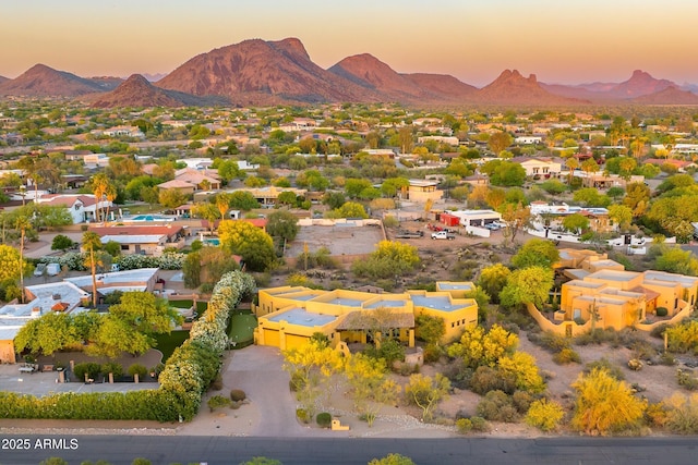 9415 N 124th St, Scottsdale, AZ 85259 - aerial view at dusk of a mountain view and a residential view