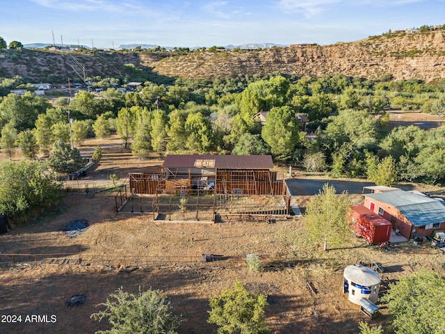 drone / aerial view featuring a rural view