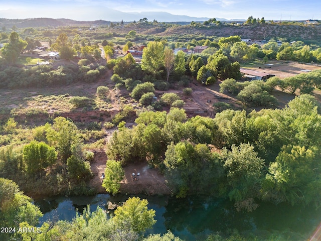 aerial view featuring a mountain view