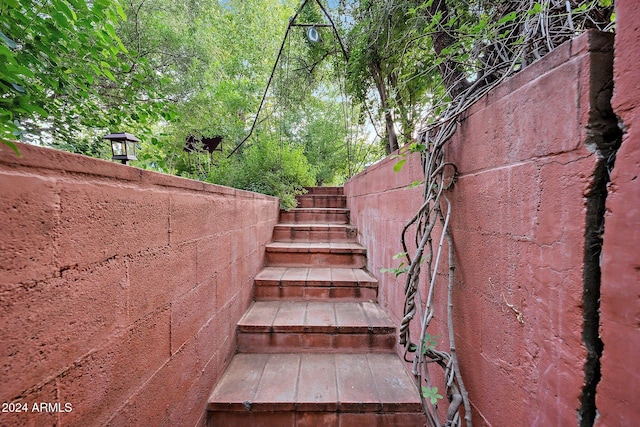 view of staircase