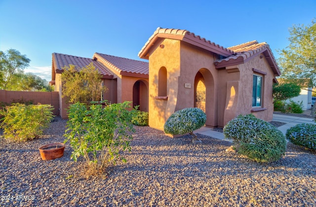 view of mediterranean / spanish home