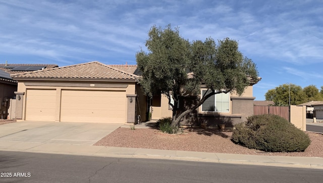 view of front of home featuring a garage