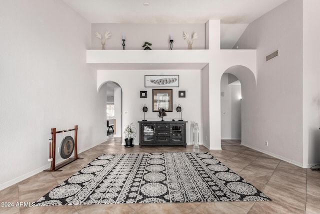 entrance foyer with a high ceiling