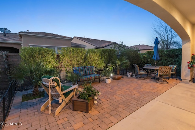 view of patio / terrace with outdoor dining space