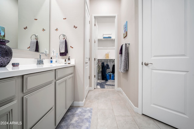 bathroom featuring vanity