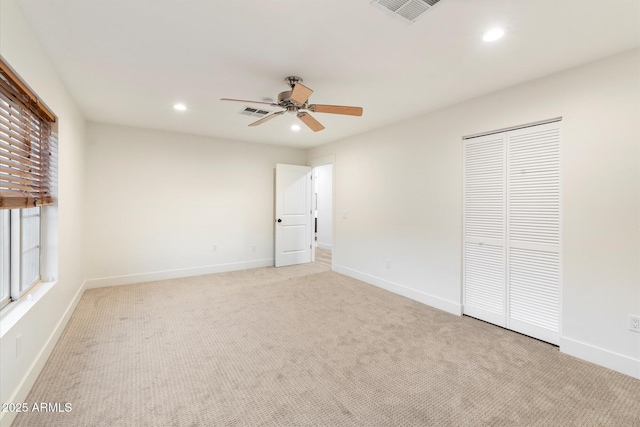 1801 E Berridge Ln, Phoenix, AZ 85016 - unfurnished bedroom with recessed lighting, a closet, carpet, and baseboards