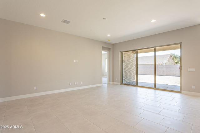 view of tiled empty room