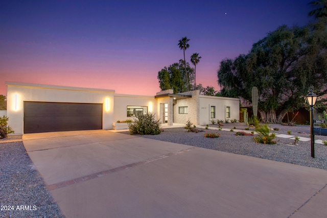 modern home with a garage