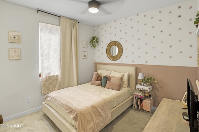 17976 W Ashley Dr, Goodyear, AZ 85338 - bedroom with light carpet and a ceiling fan