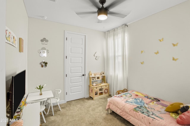 17976 W Ashley Dr, Goodyear, AZ 85338 - bedroom with light carpet and a ceiling fan