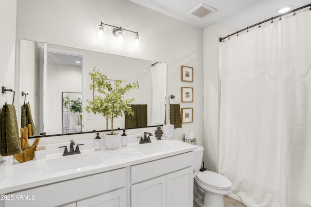 17976 W Ashley Dr, Goodyear, AZ 85338 - bathroom with double vanity and curtained shower