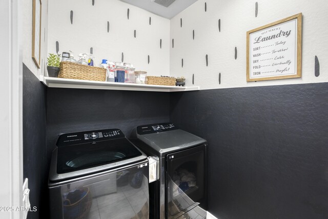 17976 W Ashley Dr, Goodyear, AZ 85338 - laundry room with washing machine and clothes dryer
