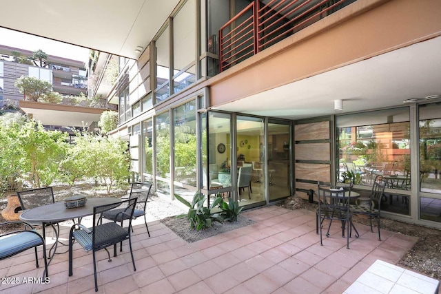 view of patio with outdoor dining area