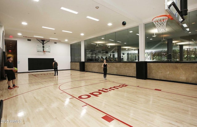 view of sport court with community basketball court