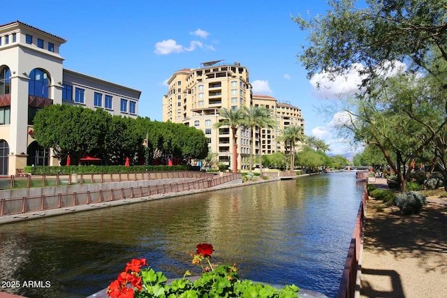 view of water feature