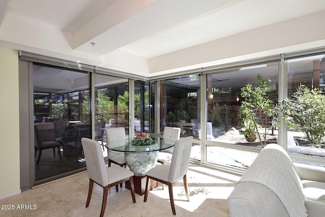 view of sunroom / solarium