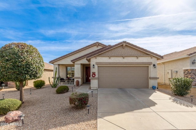 ranch-style house with a garage