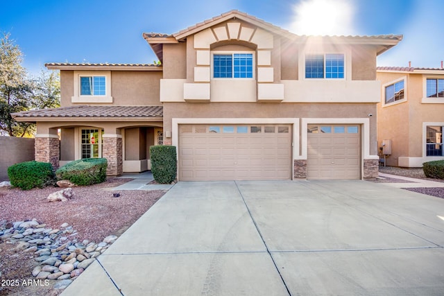 view of front of home featuring a garage