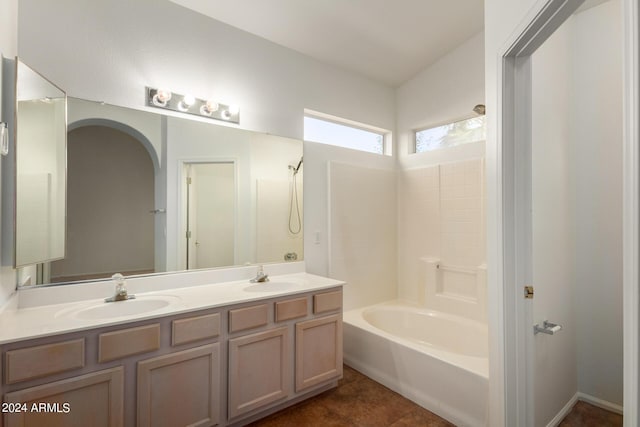 10735 W Bermuda Dr, Avondale, AZ 85392 - full bathroom with double vanity and tile patterned floors