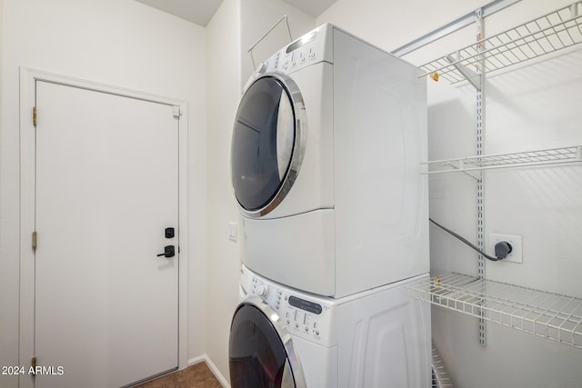 10735 W Bermuda Dr, Avondale, AZ 85392 - laundry area with stacked washer and clothes dryer