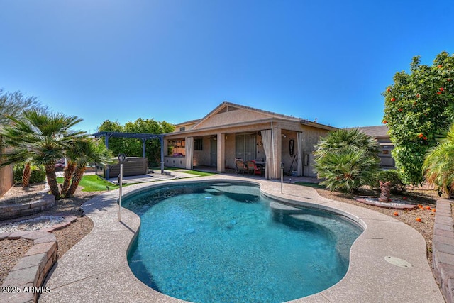 view of pool with a patio area