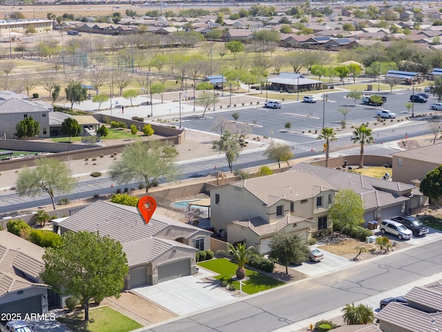 aerial view featuring a residential view