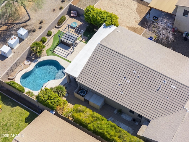 birds eye view of property