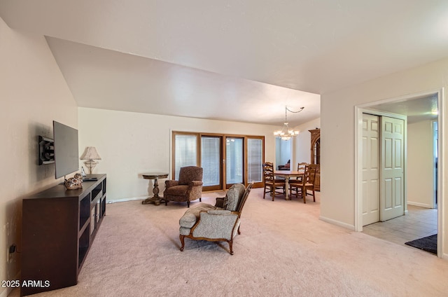 8355 E Via De Los Libros, Scottsdale, AZ 85258 - living area with a chandelier and light carpet
