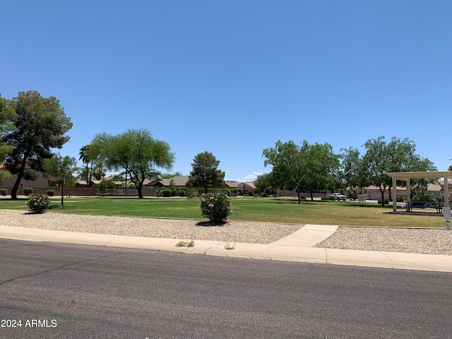 exterior space with a front yard