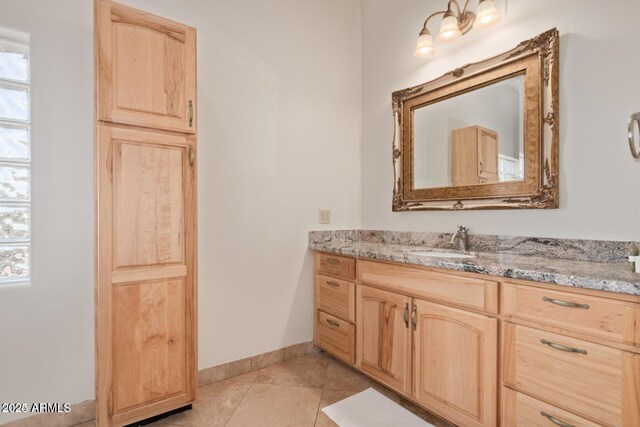 30124 N 174th St, Rio Verde, AZ 85263 - bathroom featuring vanity, baseboards, and tile patterned flooring