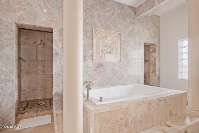 30124 N 174th St, Rio Verde, AZ 85263 - bathroom with a garden tub and a tile shower