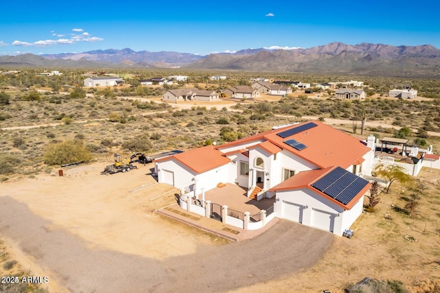 30124 N 174th St, Rio Verde, AZ 85263 - aerial view of property and surrounding area with a mountainous background and a desert landscape