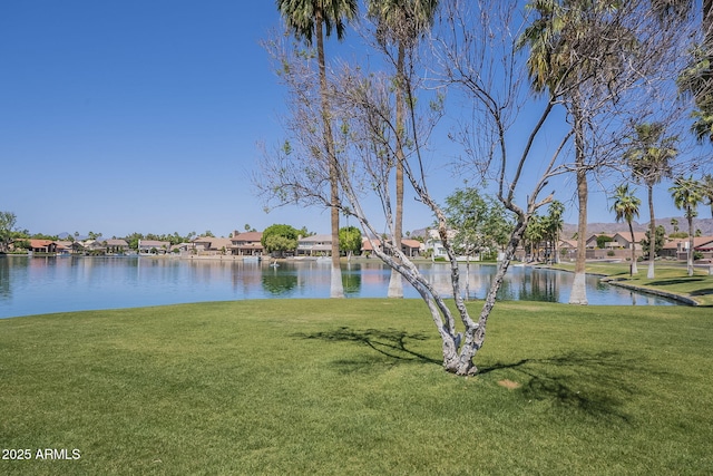 view of water feature featuring a residential view