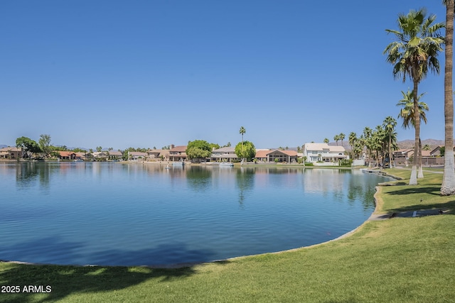 water view with a residential view