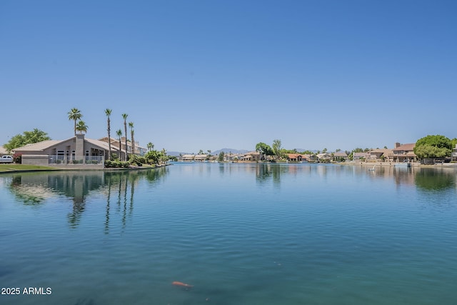 water view featuring a residential view
