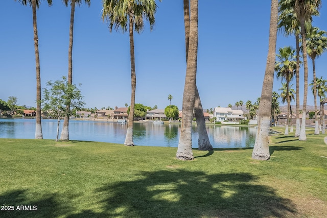 water view featuring a residential view