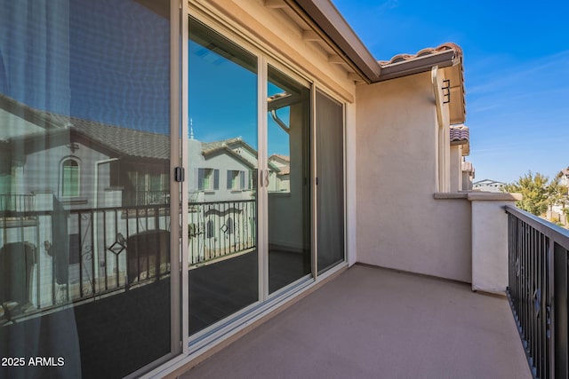 view of balcony