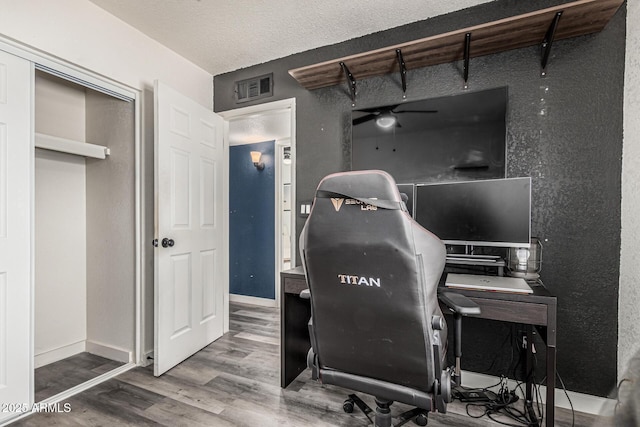 325 E Harmony Ave, Mesa, AZ 85210 - office with wood finished floors and ceiling fan