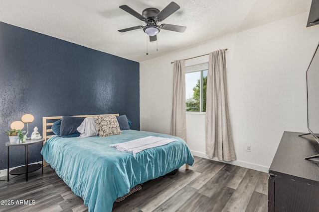 325 E Harmony Ave, Mesa, AZ 85210 - bedroom with wood finished floors and a ceiling fan